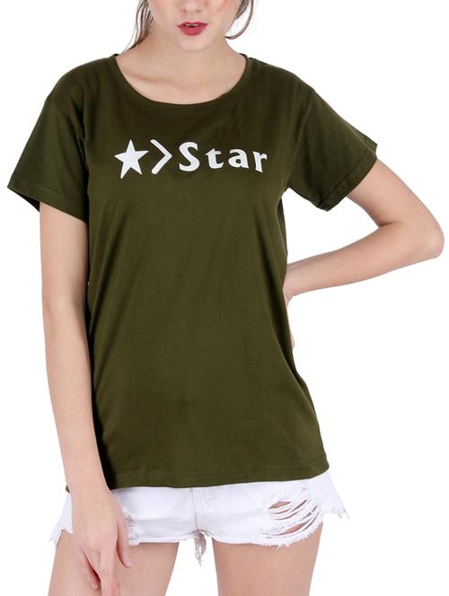 round neck graphic print tee - 16138020 - Standard Image - 0
