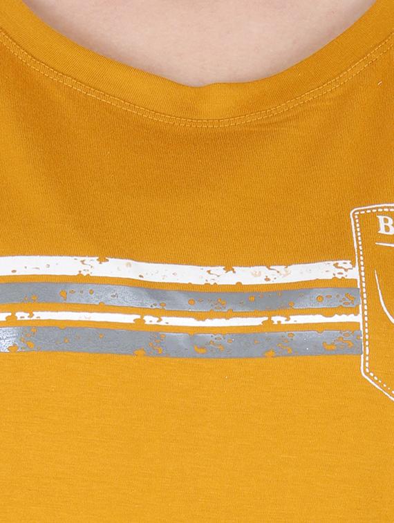 round neck graphic print tee - 16138025 - Standard Image - 3