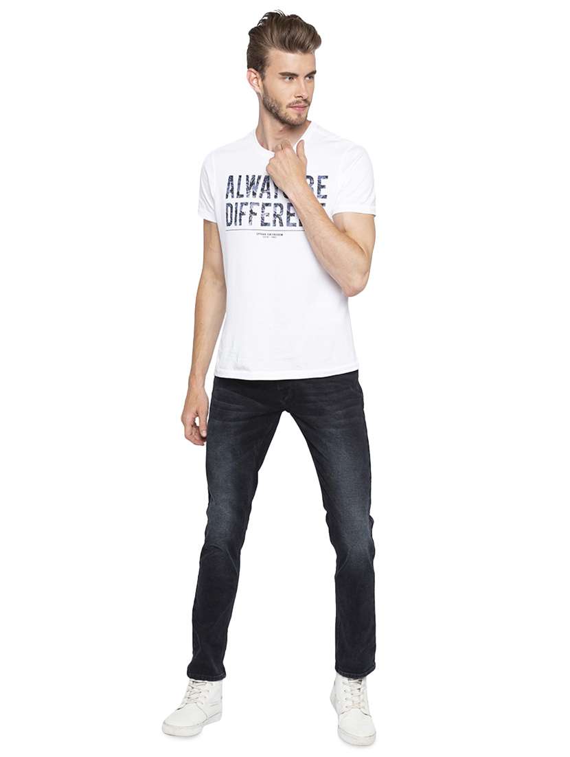 dark blue light washed denim jeans - 16140331 -  Standard Image - 3