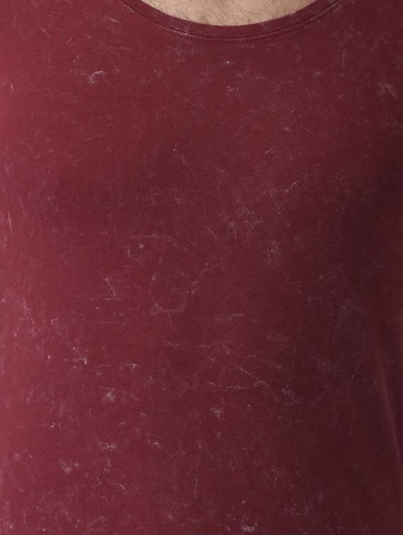 maroon washed t-shirt - 16142269 - Standard Image - 3