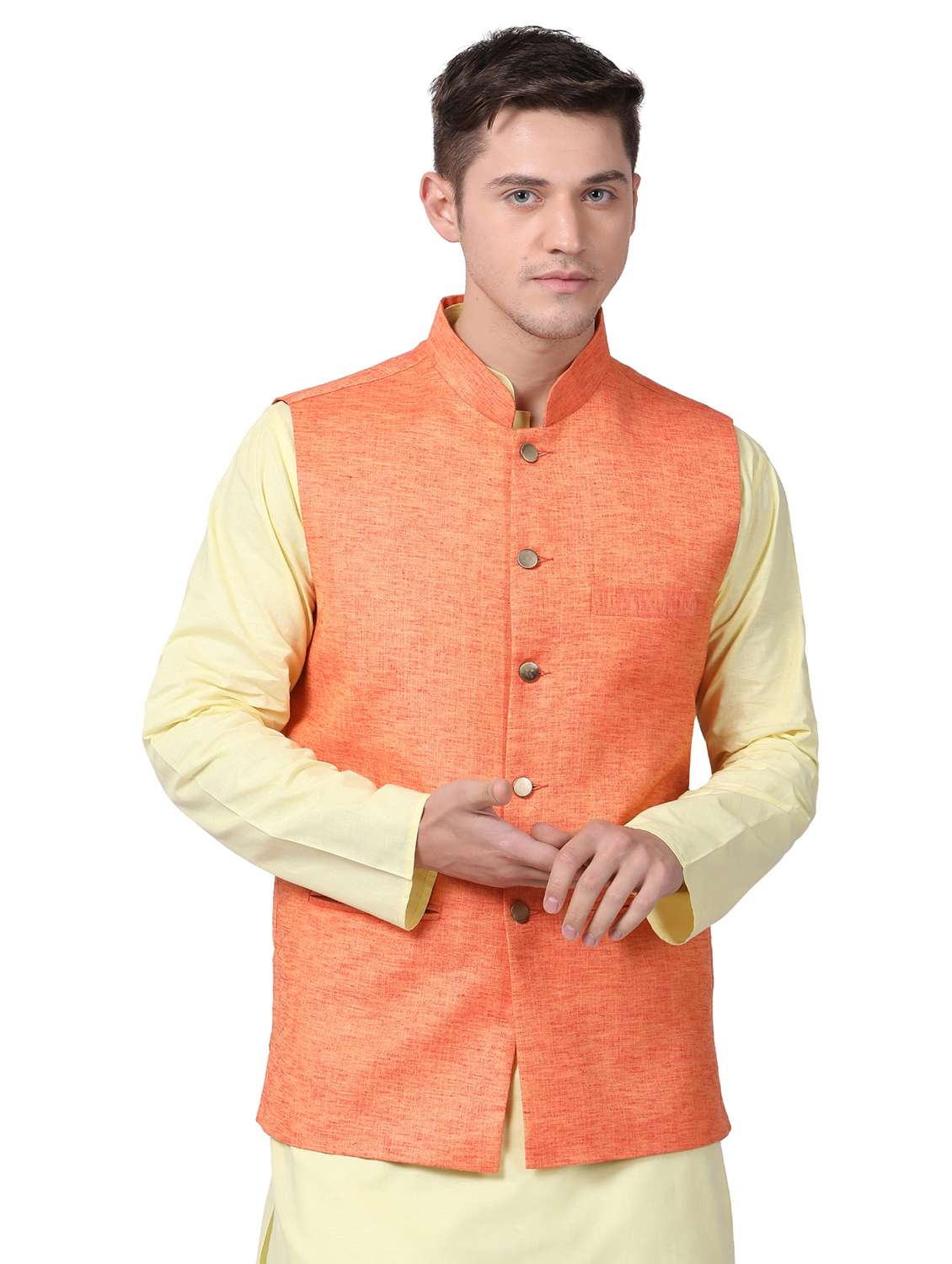 modi jacket orange colour