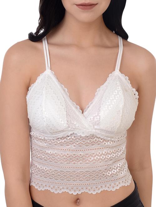 open back laced bralette - 16157468 - Standard Image - 0