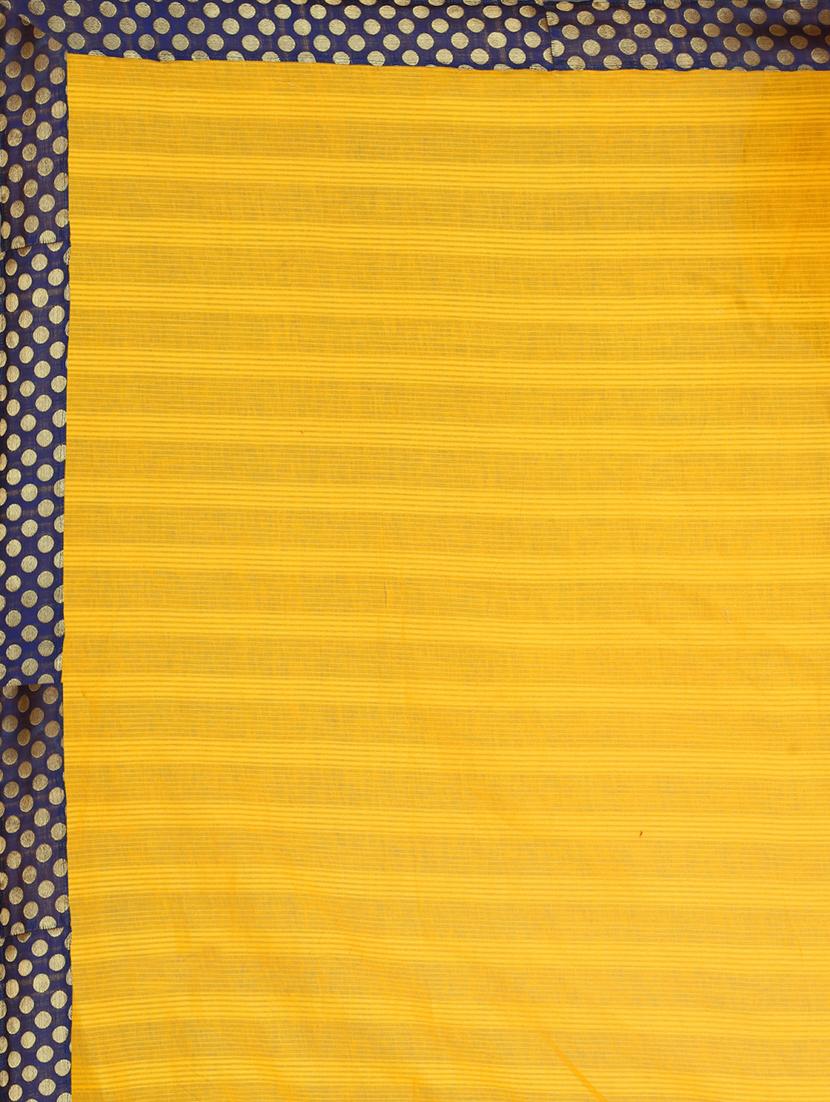 contrast zari border saree with blouse - 16159064 - Standard Image - 3