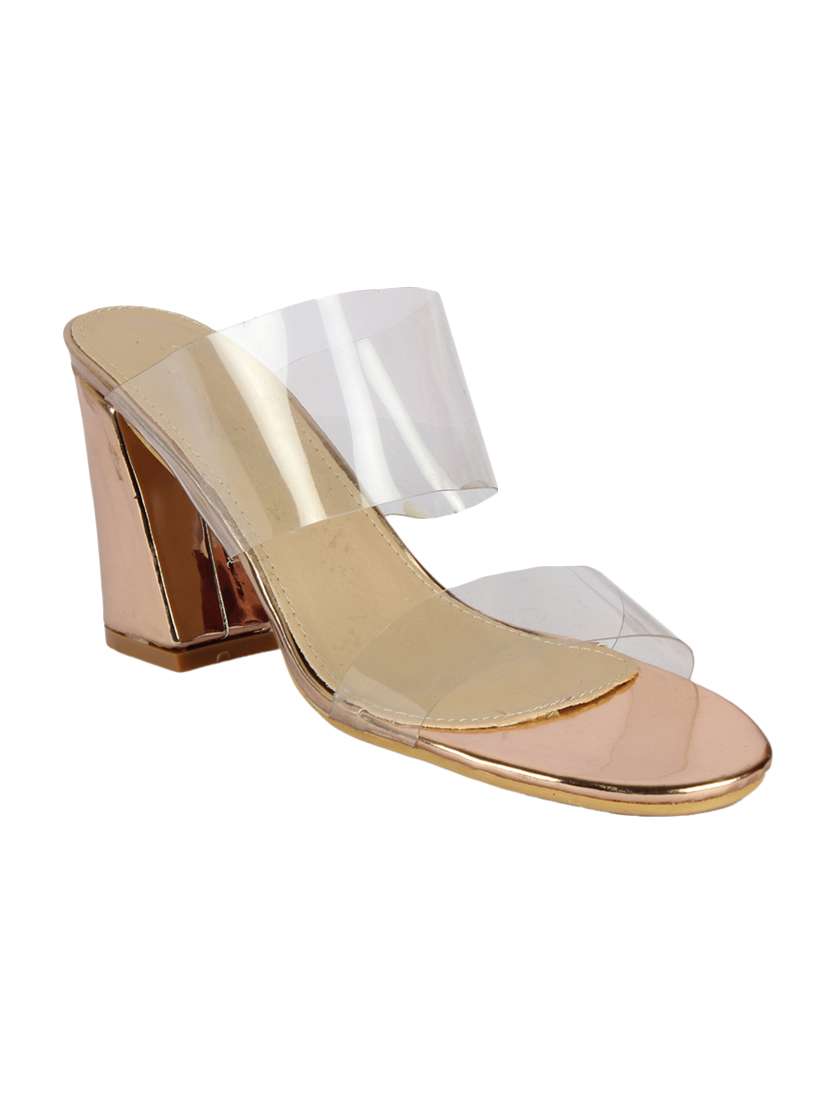 gold slip on sandals
