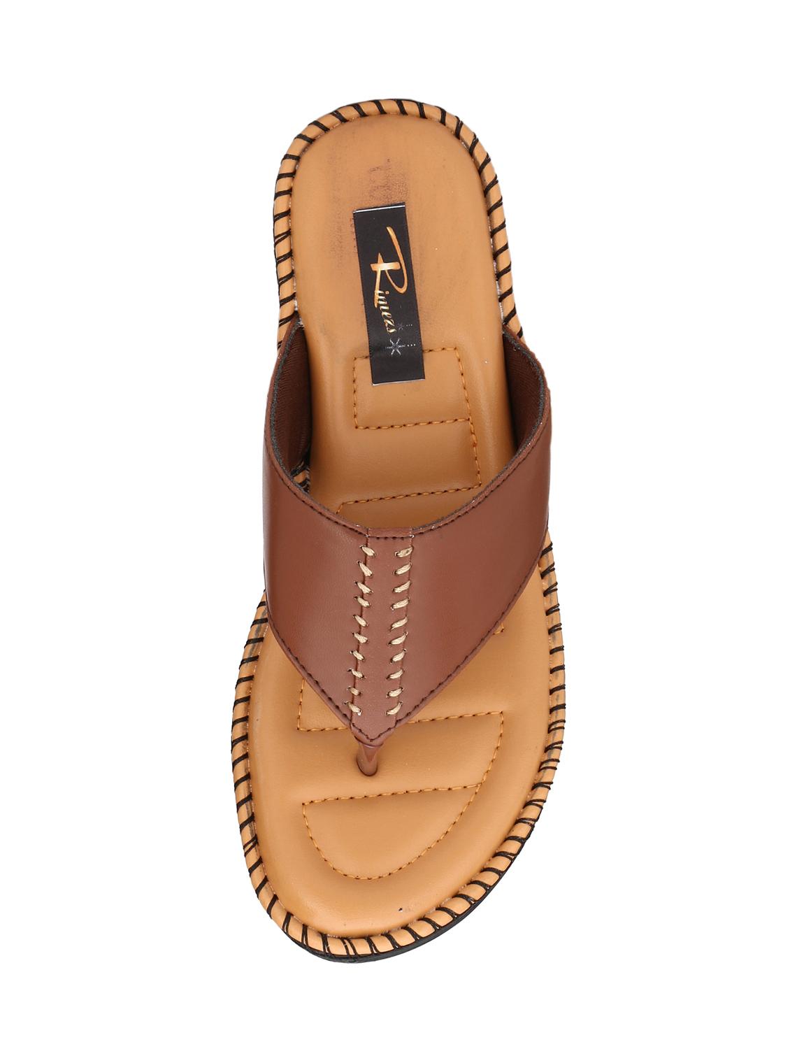 brown toe separator sandals - 16167533 - Standard Image - 3