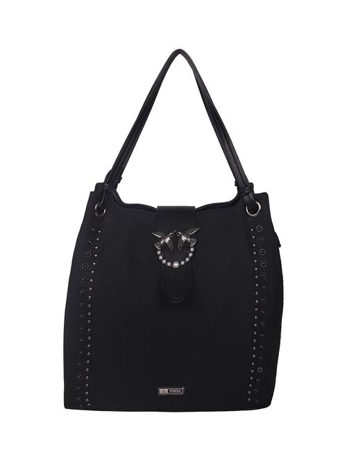 black leatherette (pu) regular tote - 16168369 -  Standard Image - 0
