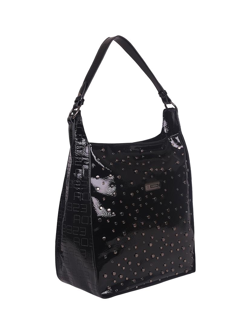 black leatherette (pu) regular tote - 16168384 - Standard Image - 3