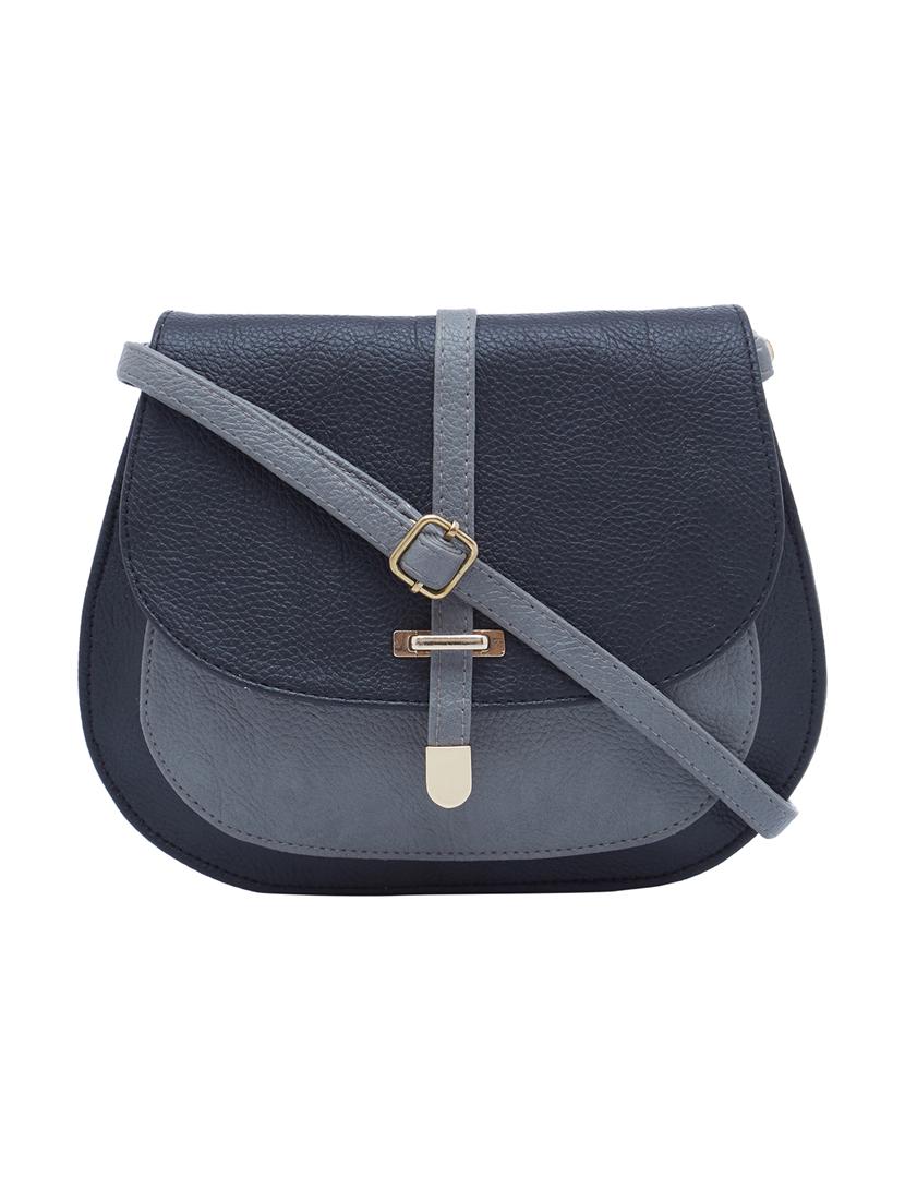 black leatherette (pu) sling bag - 16168394 - Zoom Image - 0