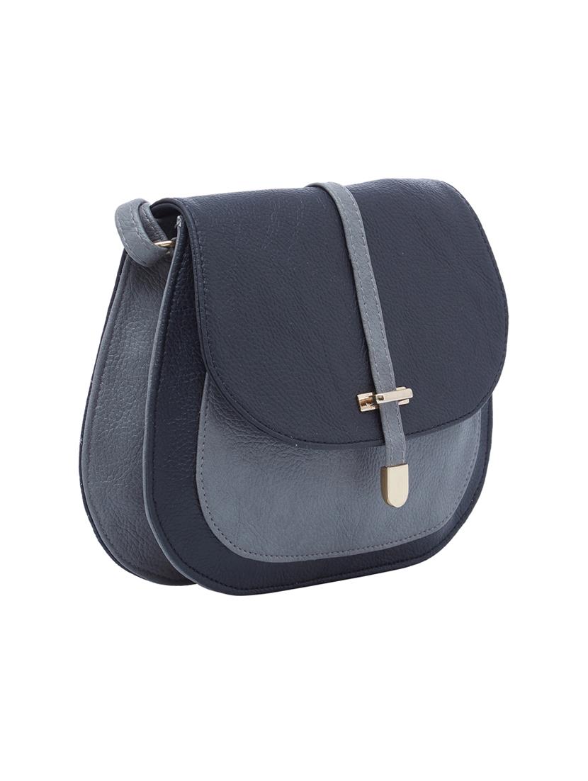 black leatherette (pu) sling bag - 16168394 - Standard Image - 3