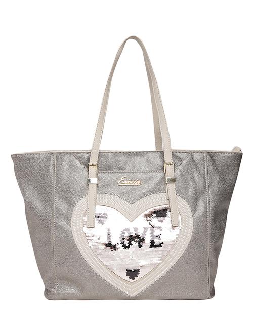 silver  leatherette (pu) regular sling bag - 16168399 -  Standard Image - 0