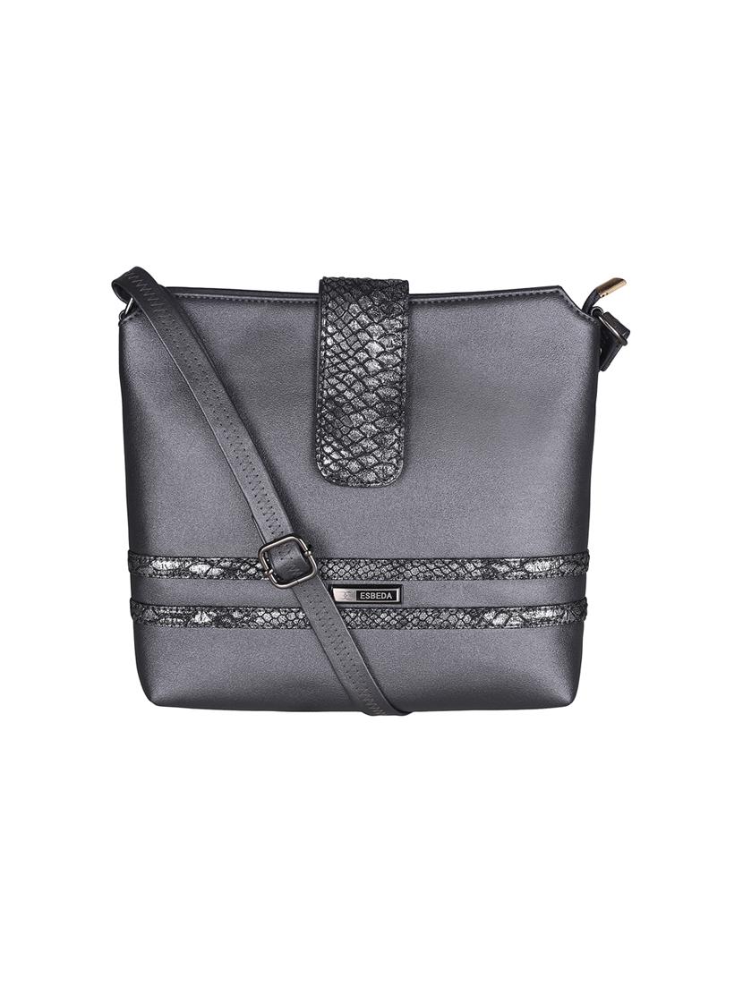 black leatherette (pu) sling bag - 16168486 - Zoom Image - 0