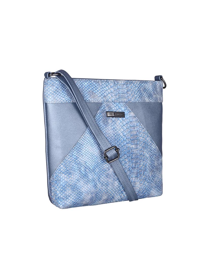 blue leatherette (pu) sling bag - 16168487 - Standard Image - 3