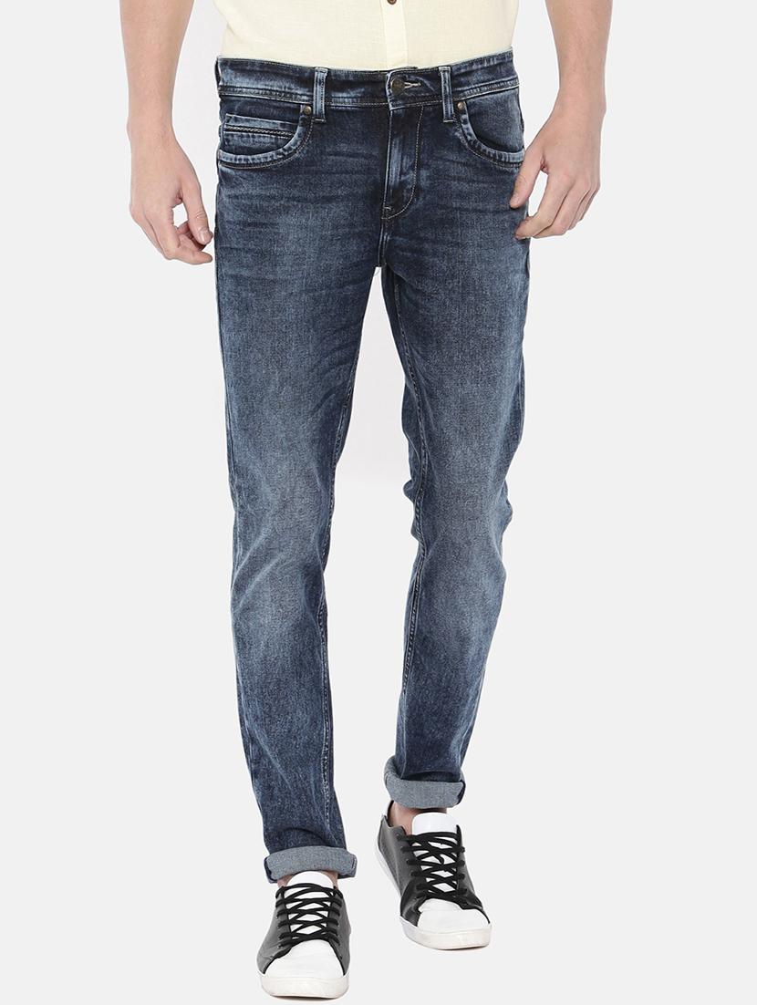 blue denim heavy washed jeans - 16170787 - Zoom Image - 0