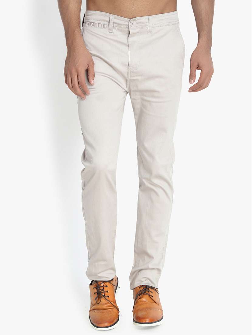 white solid chinos - 16170856 - Zoom Image - 0