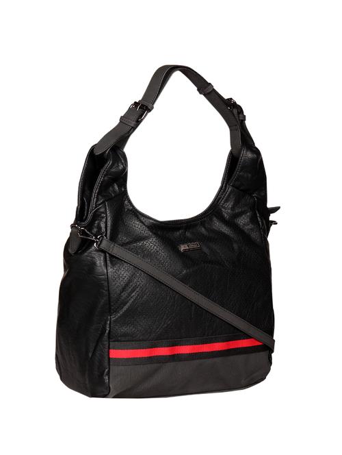 black leatherette (pu) handbag - 16171381 - Standard Image - 0