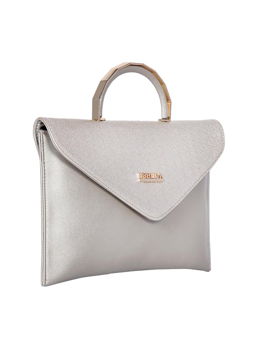 silver leatherette (pu) handbag - 16171401 - Zoom Image - 0
