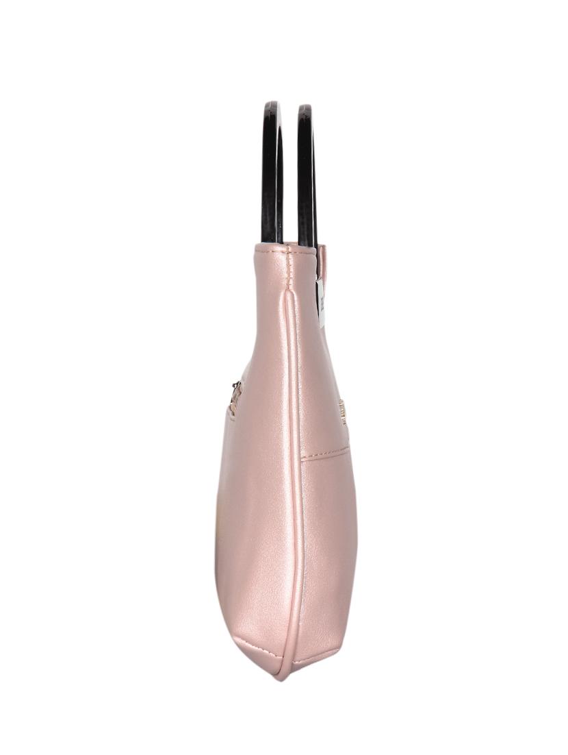 pink leatherette (pu) handbag - 16171416 - Standard Image - 3
