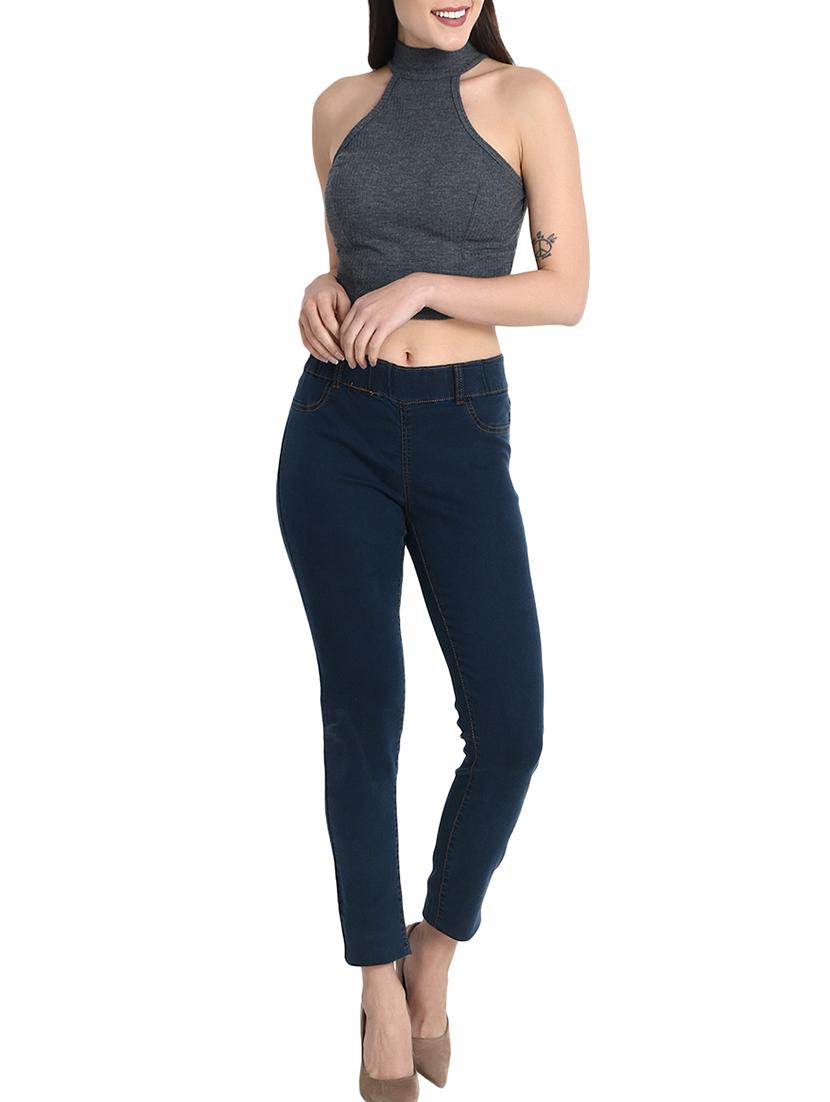 high rise ankle length jegging - 16171960 - Standard Image - 3