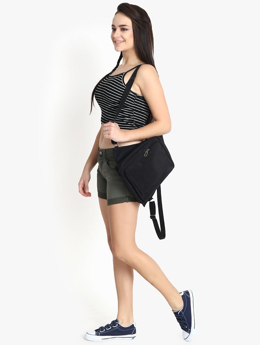 turn up hem high rise shorts - 16172697 - Standard Image - 3