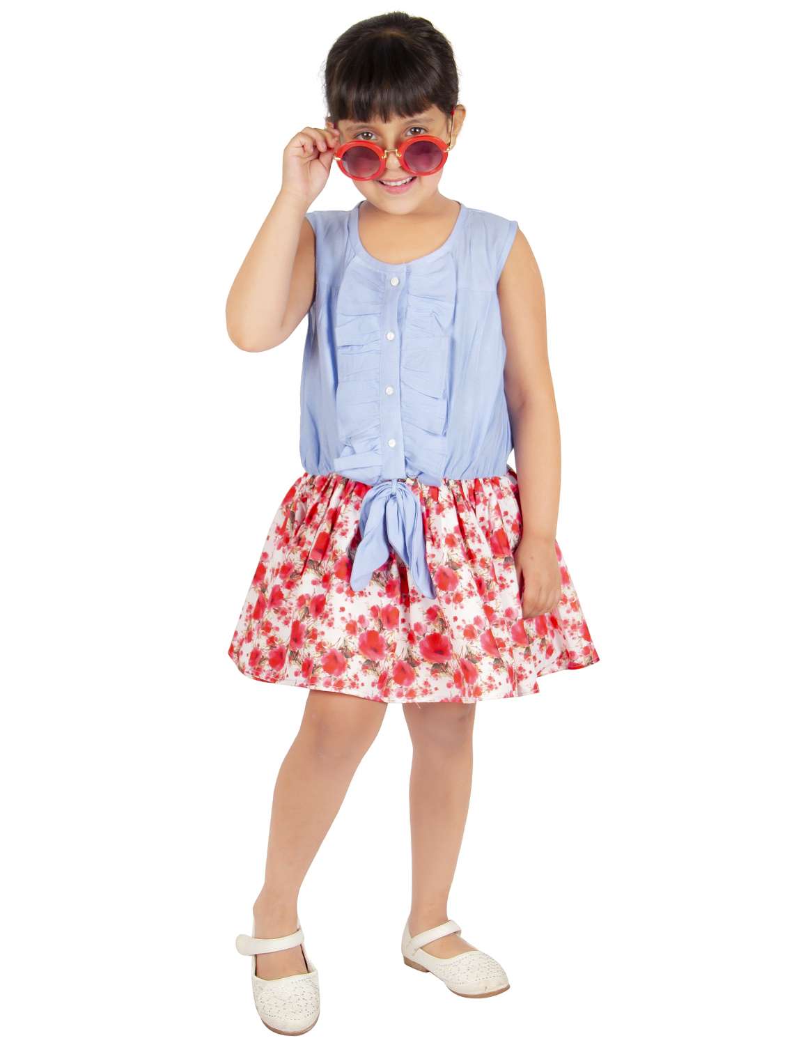 blue cotton frock - 16173630 -  Standard Image - 3