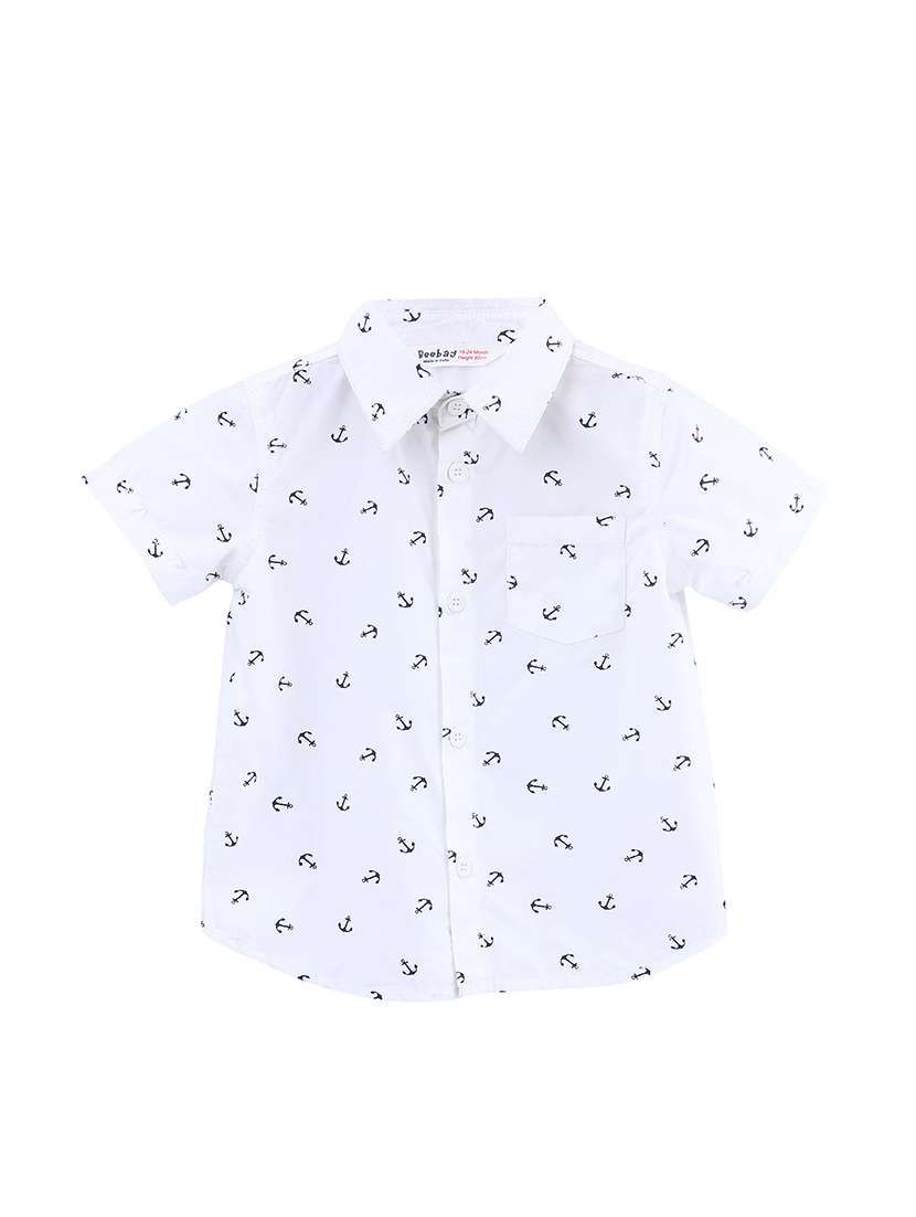 Pocket Patched Quirky Print Shirt