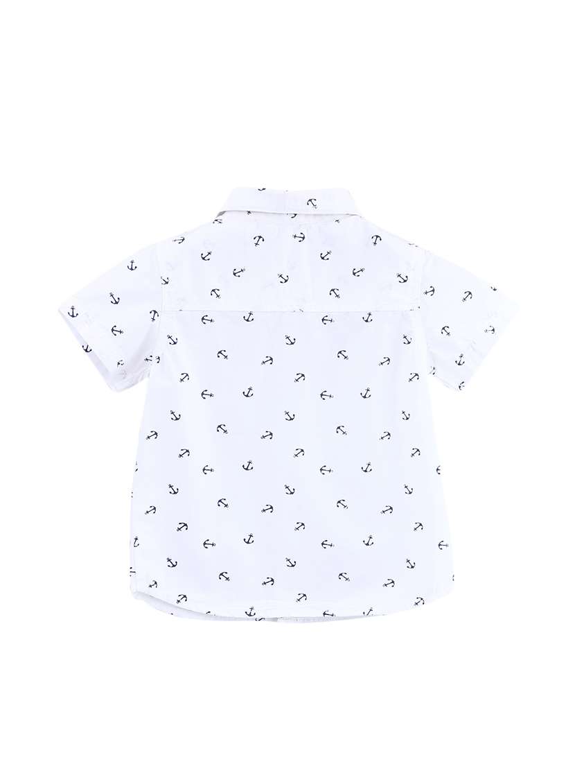 Pocket Patched Quirky Print Shirt