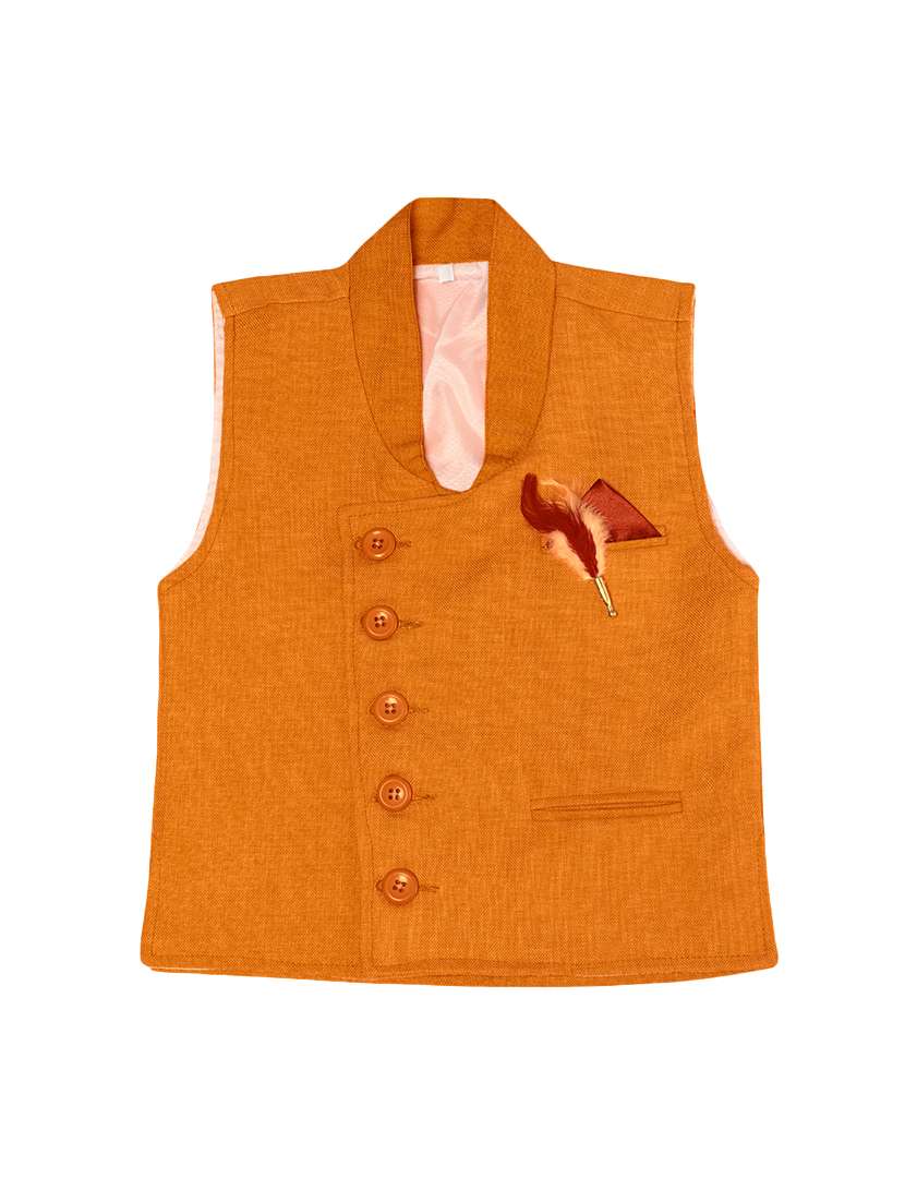 yellow jute waistcoat - 16184675 - Zoom Image - 0