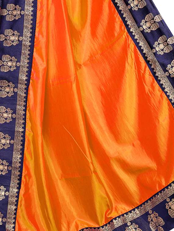 ethnic motif embroidered saree - 16186716 -  Standard Image - 3