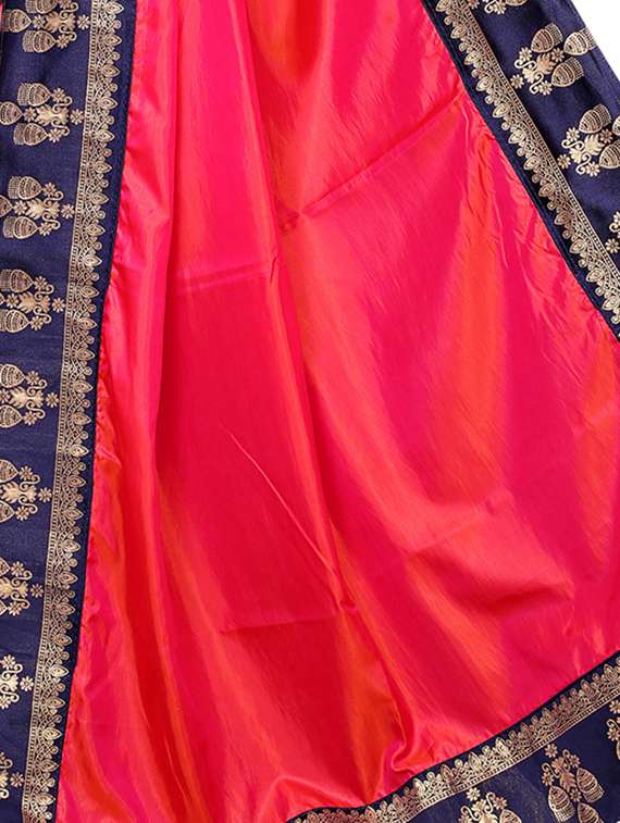 ethnic motif embroidered saree - 16186717 -  Standard Image - 3