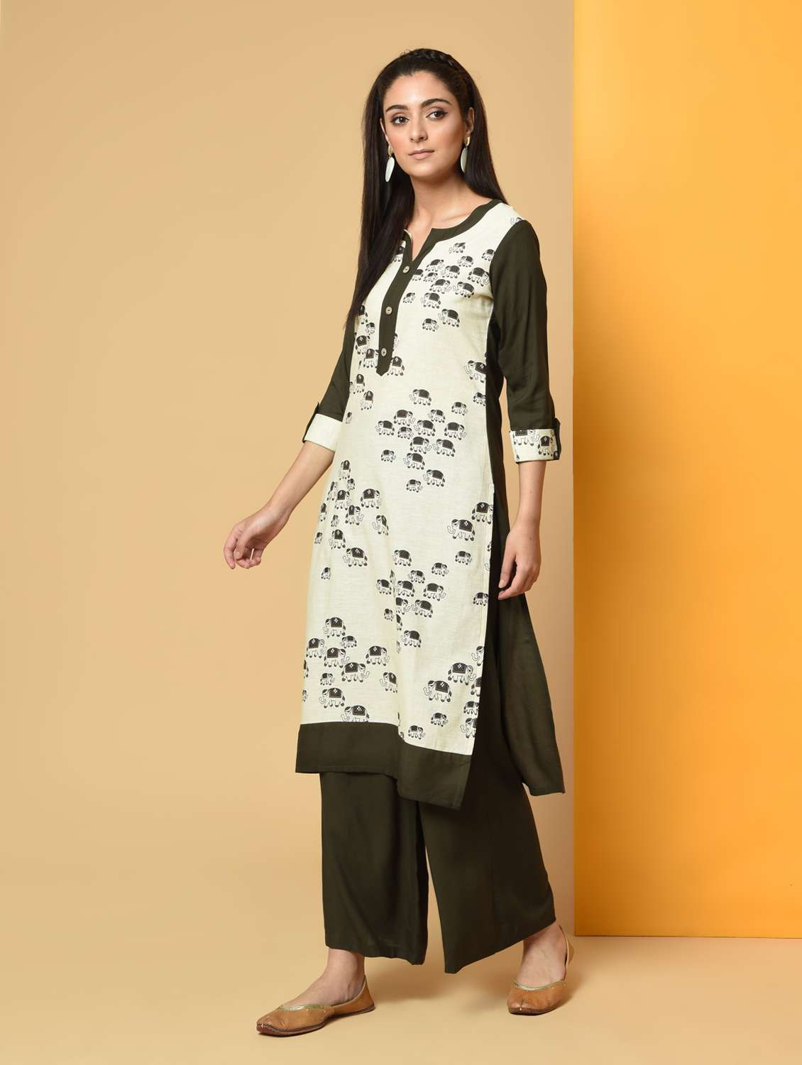 elephant plazo dress