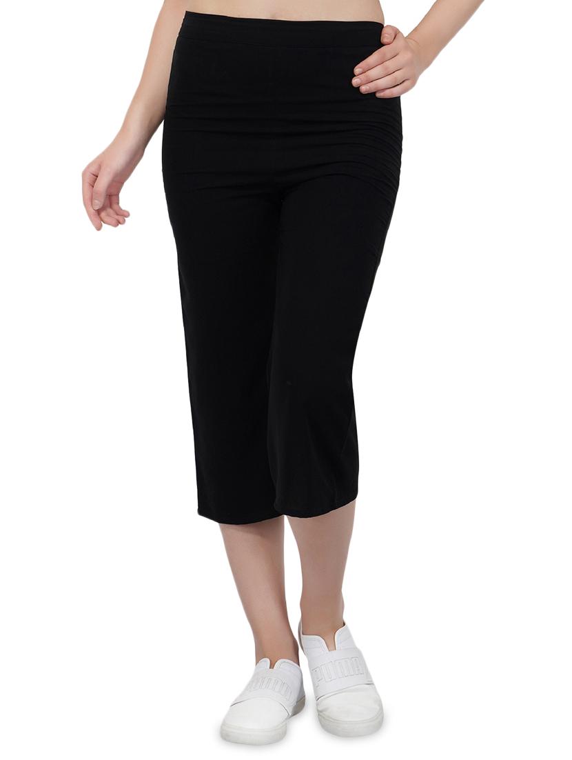high rise solid culotte