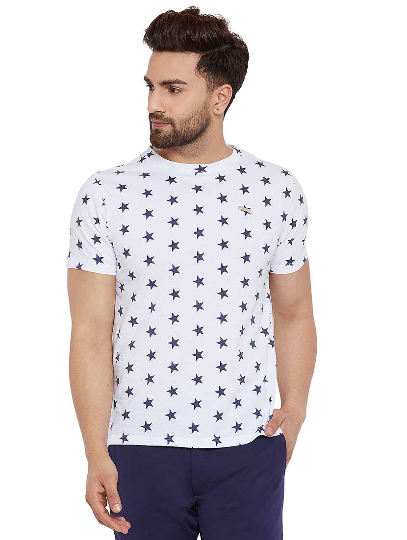white all over print t-shirt - 16214518 - Zoom Image - 0
