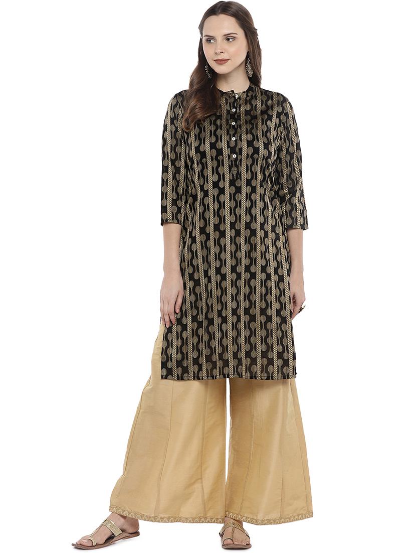 printed straight kurta - 16215255 - Zoom Image - 0