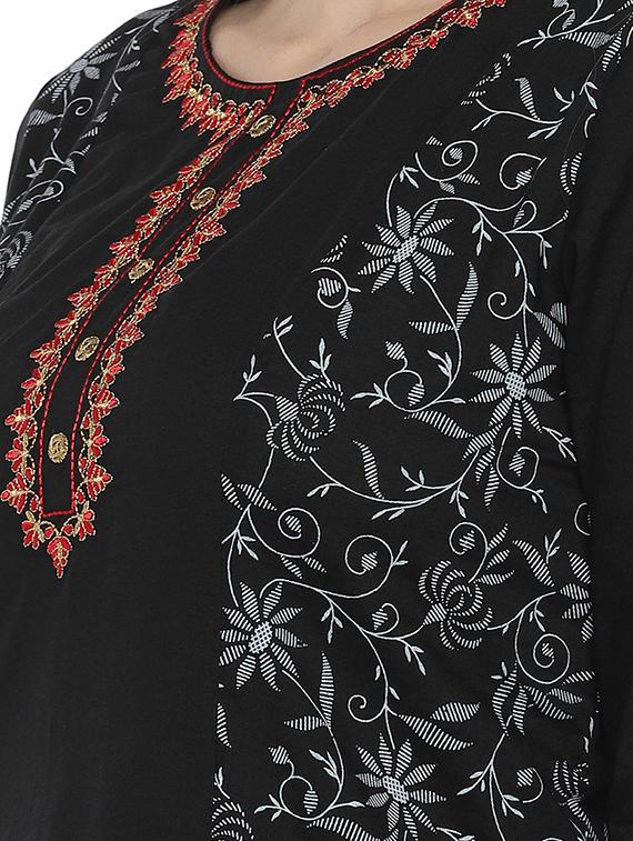 printed flared kurta - 16215284 - Standard Image - 3