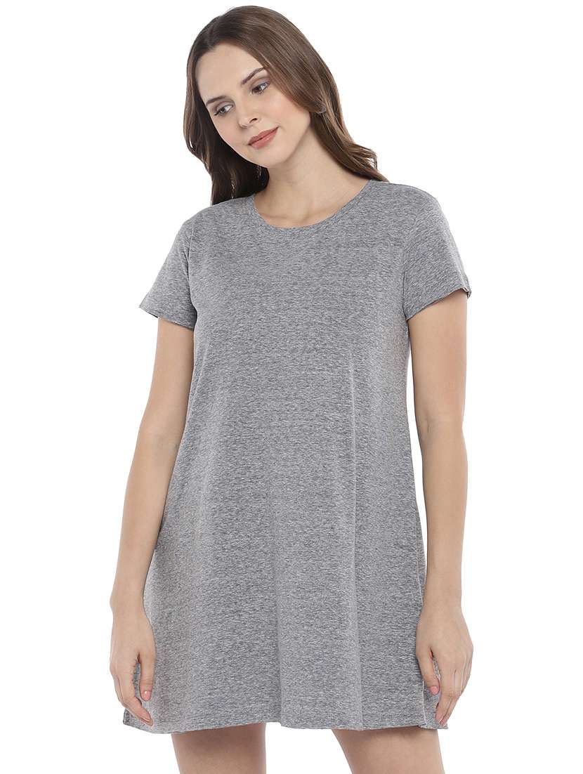 round neck a-line dress - 16215296 - Zoom Image - 0
