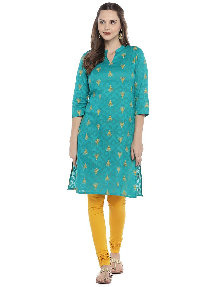 yellow solid churidar - 16215398 - Standard Image - 3