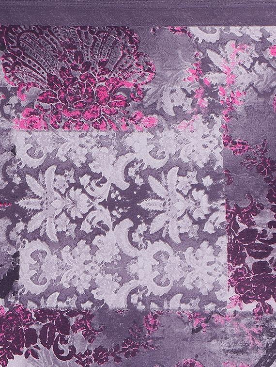 abstract printed saree with blouse - 16216134 - Standard Image - 3