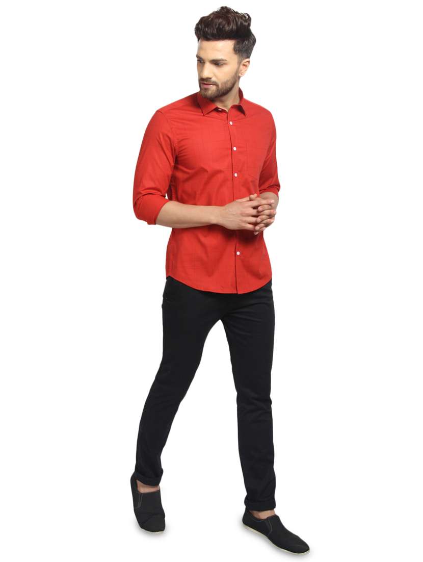 mens self design casual shirt - 16217442 -  Standard Image - 3