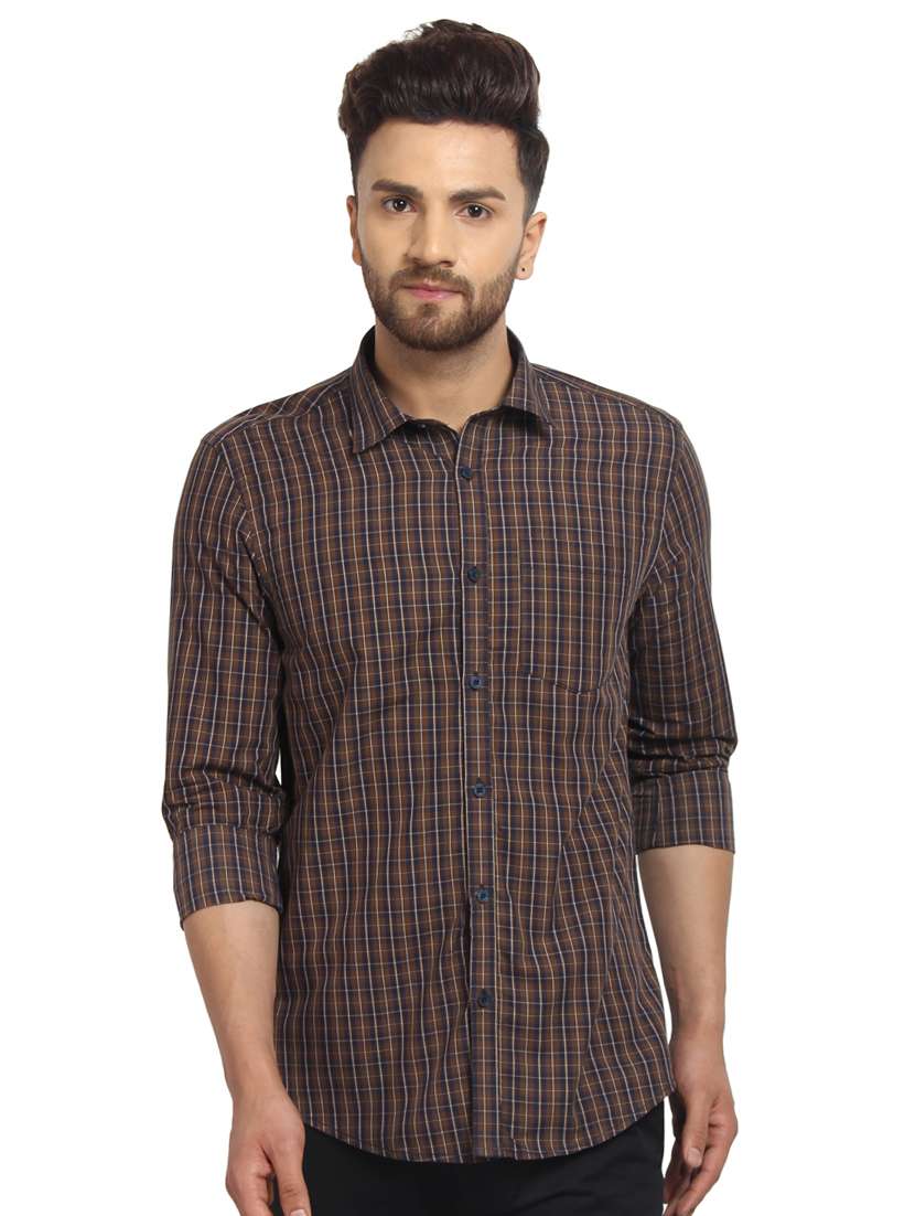 mens checks casual shirt