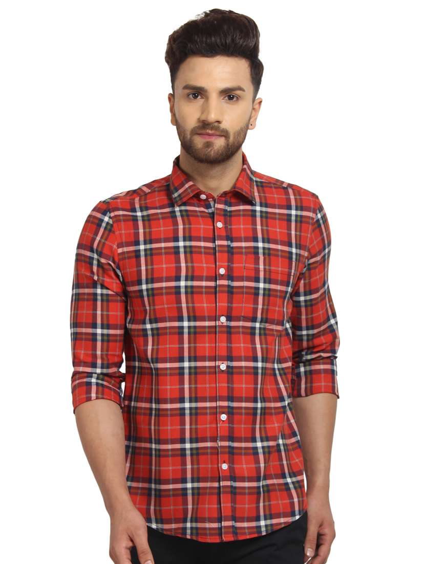 mens checks casual shirt