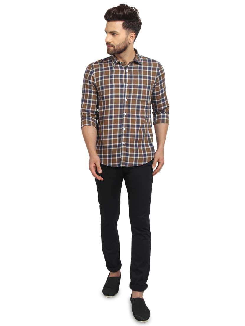 multicolor checkered casual shirt - 16217457 -  Standard Image - 3
