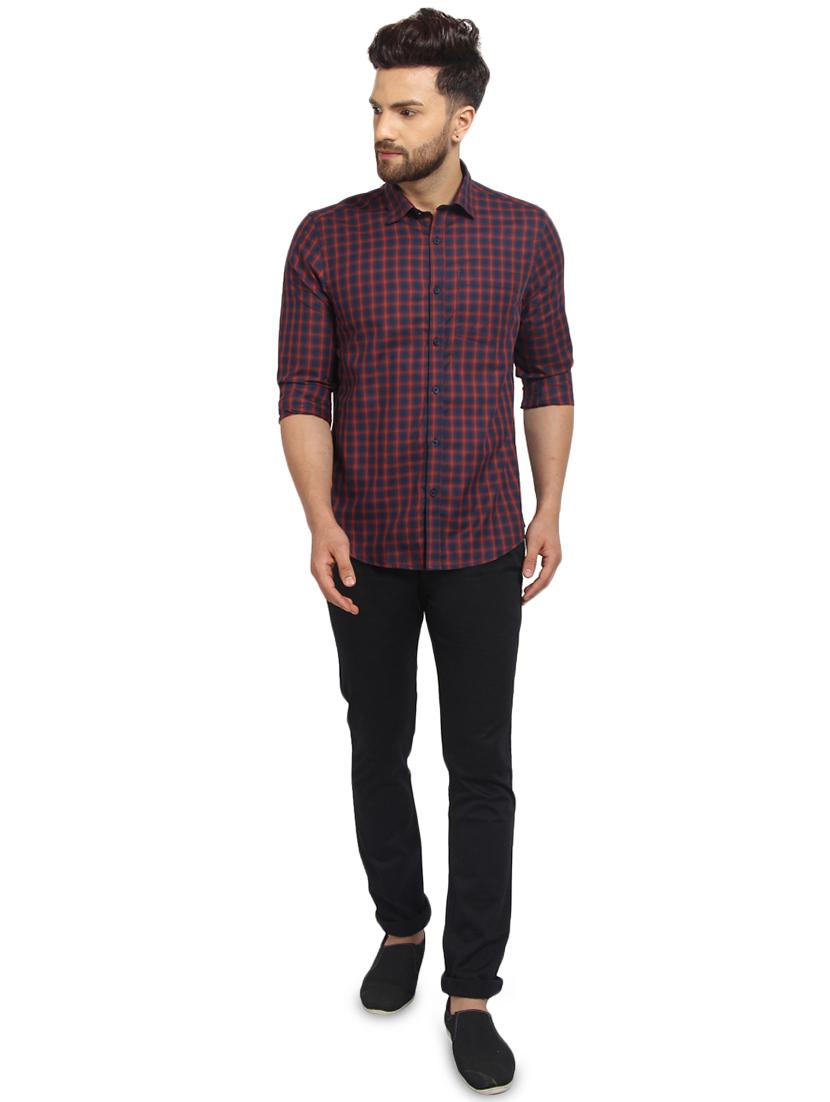 multi colored checkered casual shirt - 16217463 - Standard Image - 3