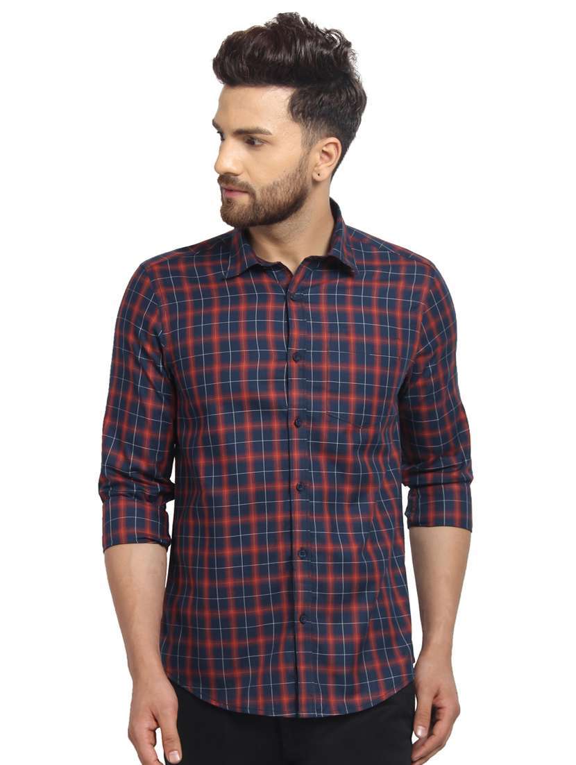 mens checks casual shirt - 16217465 - Zoom Image - 0