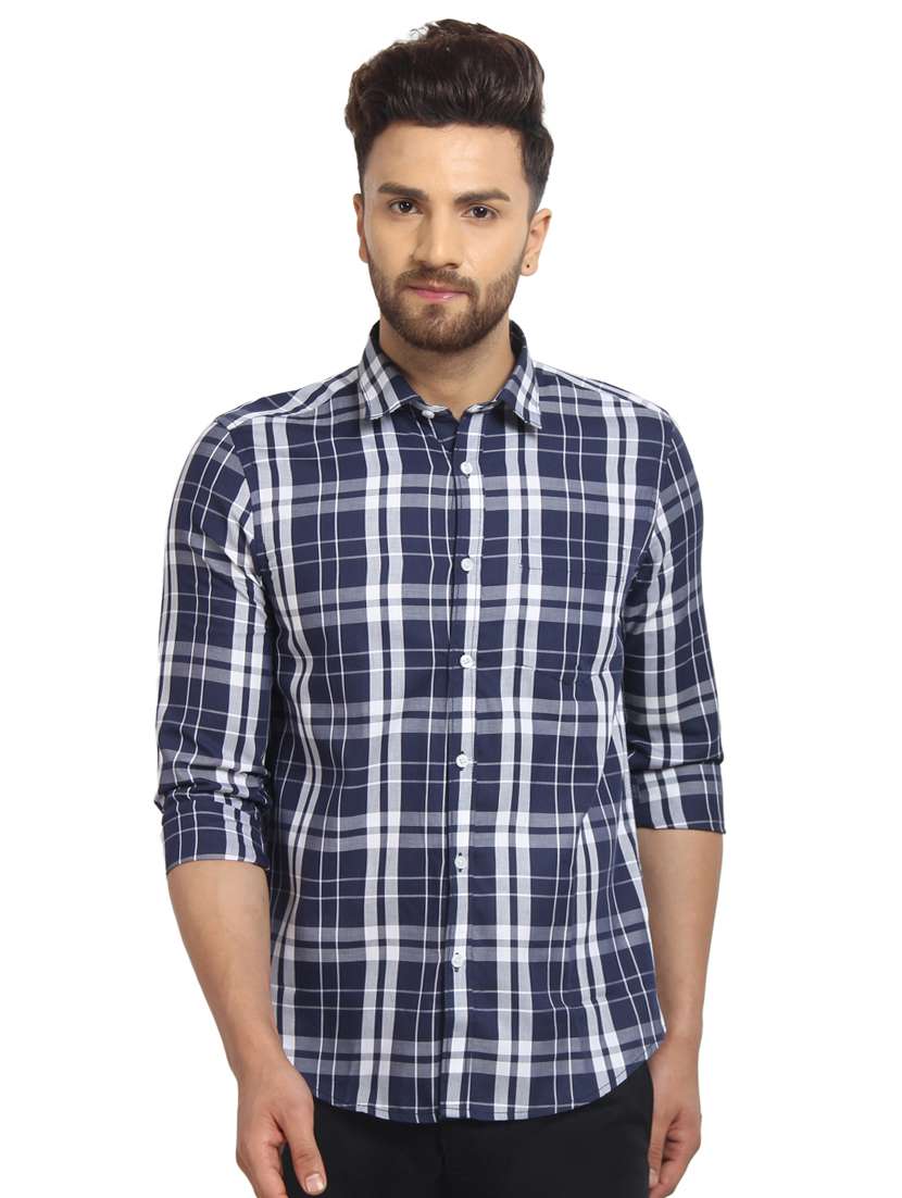 mens checks casual shirt