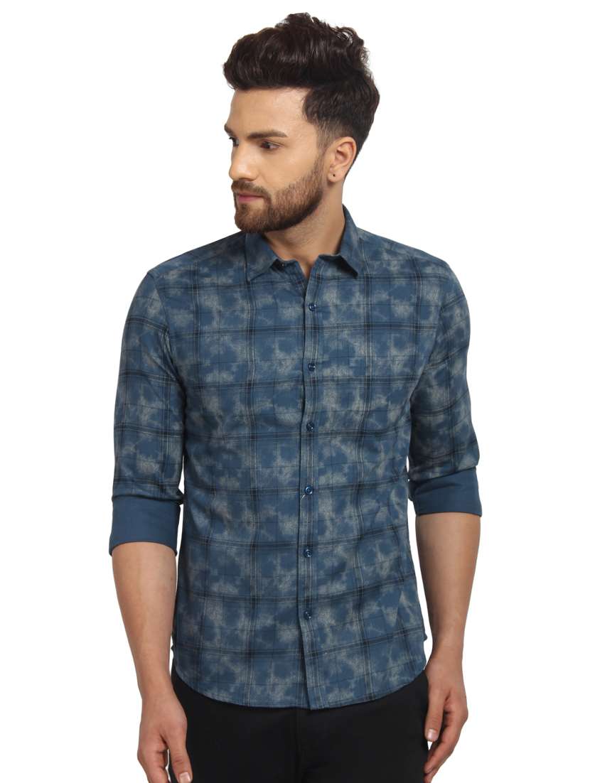 mens checks casual shirt