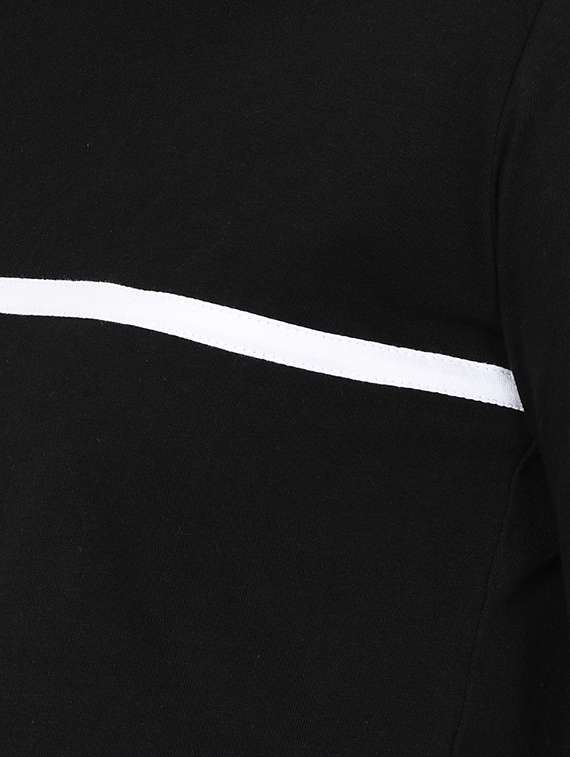 contrast striped crop top with trackpants - 16217825 -  Standard Image - 3