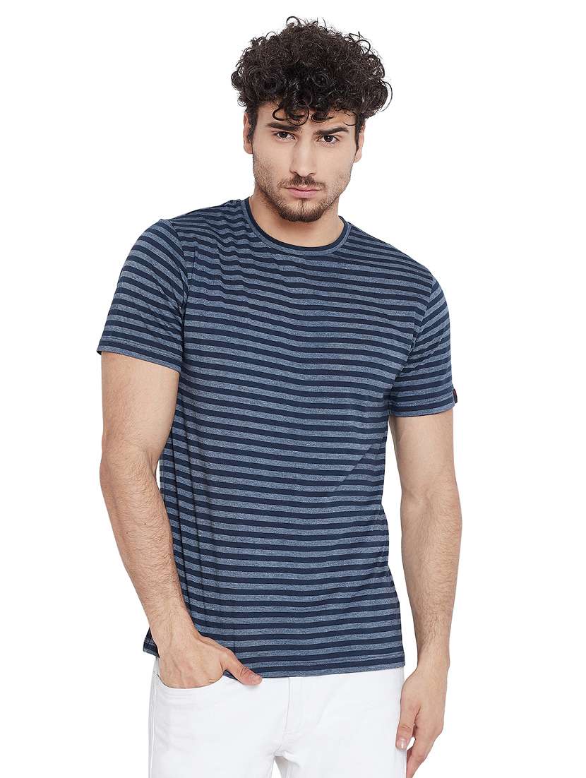 navy blue striped t-shirt - 16218808 - Zoom Image - 0