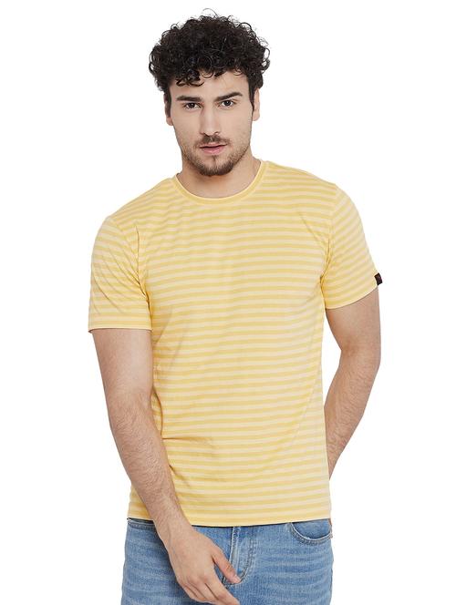 yellow striped t-shirt - 16218809 -  Standard Image - 0