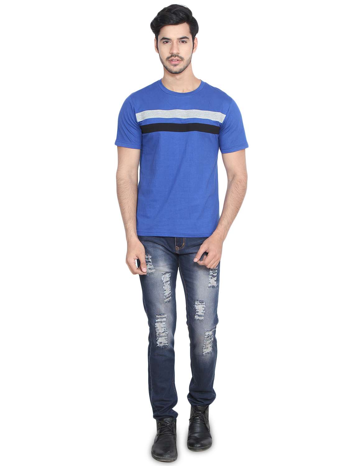blue striped tshirt - 16219383 -  Standard Image - 3