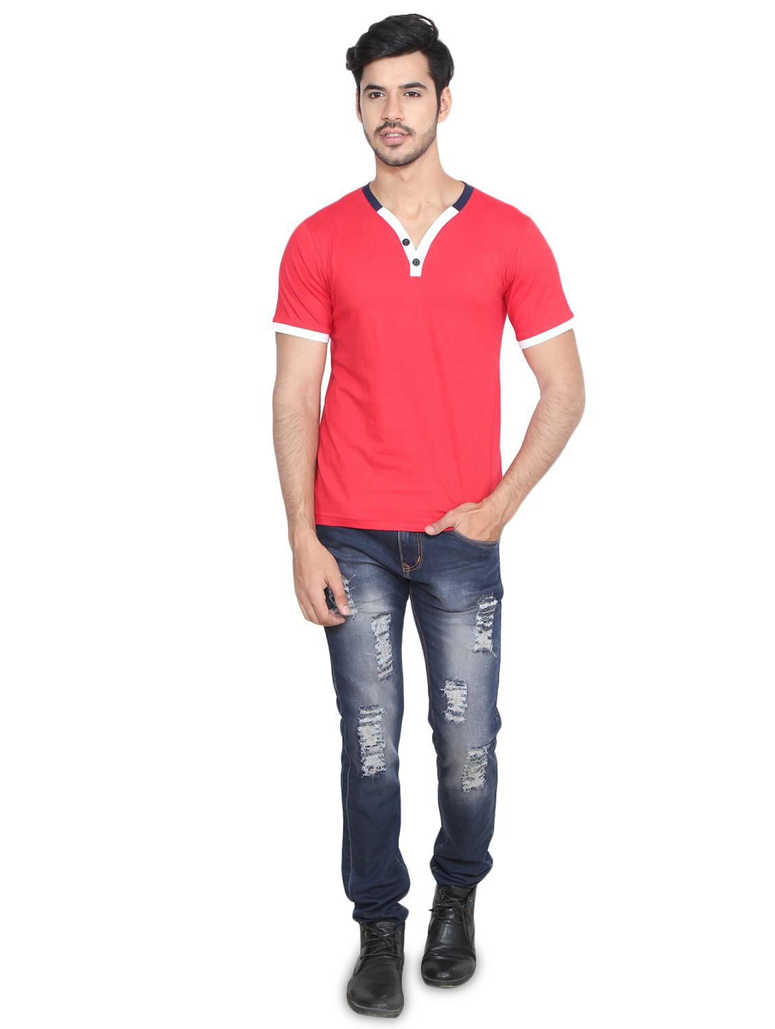 red solid t-shirt - 16219388 - Standard Image - 3